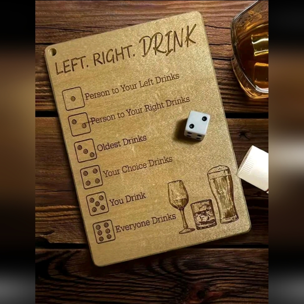 Wooden Drinking Game Board